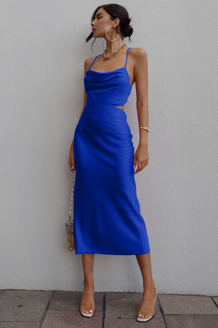 Charis Slip Dress - Royal Blue